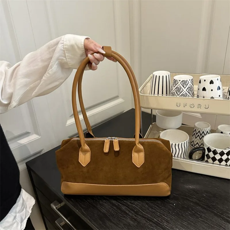 

Fashionable Luxury Brand Leather Women's Tote Bag Famous Designer Elegant Classic Vintage Commuter Daily Bag