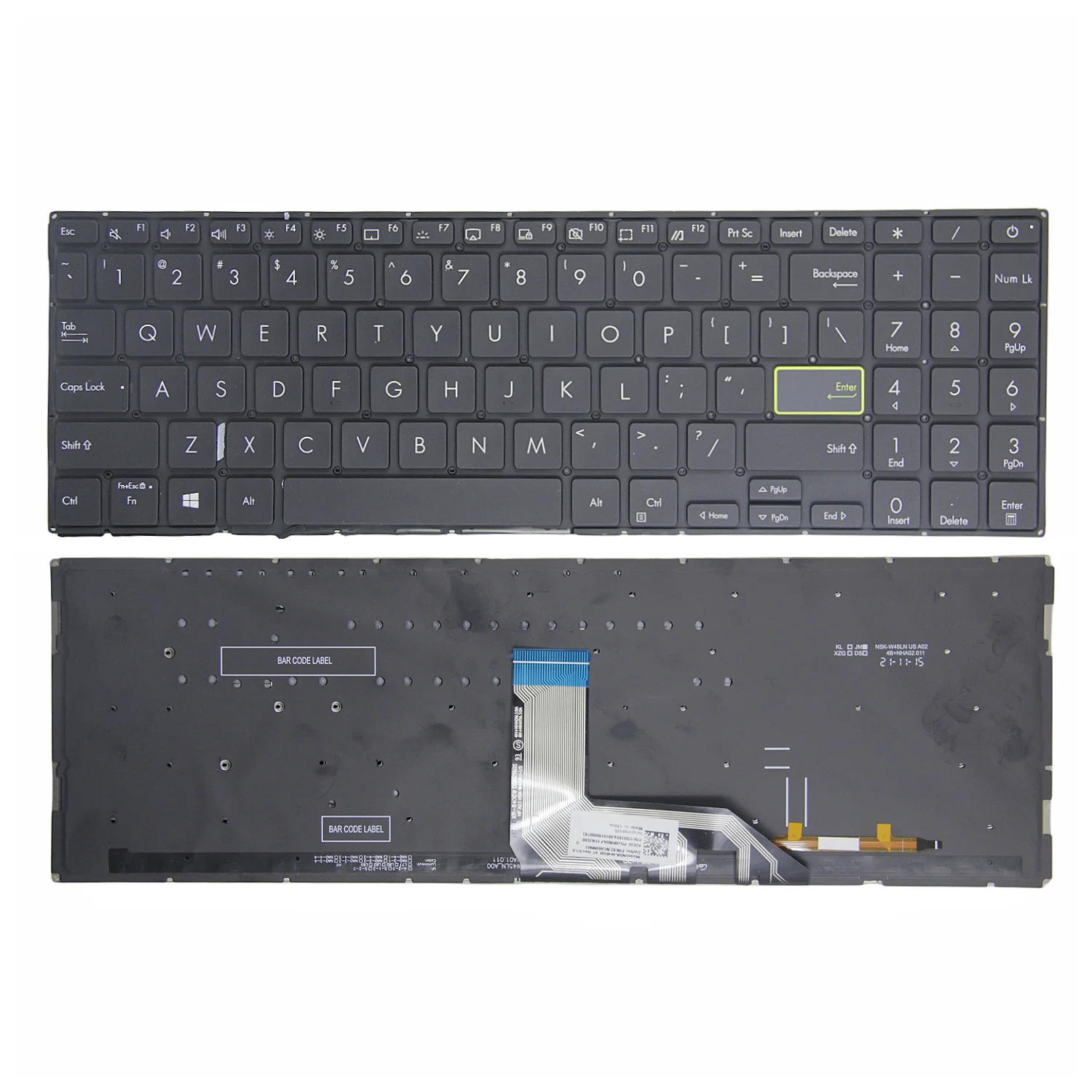 100% Nieuwe Originele Ons Voor Asus Vivobook S15 X513 D513 S513 M513 F513 K513 R513 V5050E Engels Laptop Toetsenbord Zwart zilver Backlit