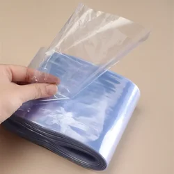 Transparent Two End Connection Thermal Shrinkage Plastic Film Hot Air Shrink Book Shoes Storage Dustproof Seal Packaging Bags