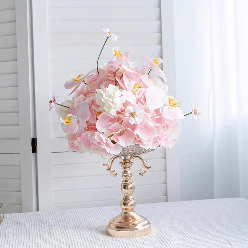 

60/50/40/30cm Pink Series Table Centerpieces Flower Ball Wedding Decor Banquet Event Supplies Props Window Display Gifts