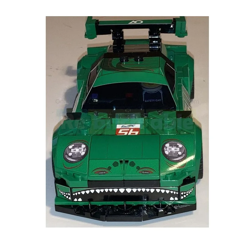 MOC-187423 nuevo modelo clásico de bloques de construcción de coche de carreras deportivo determinado de los años 90, 262 piezas, juguete de cumpleaños para niños y niños