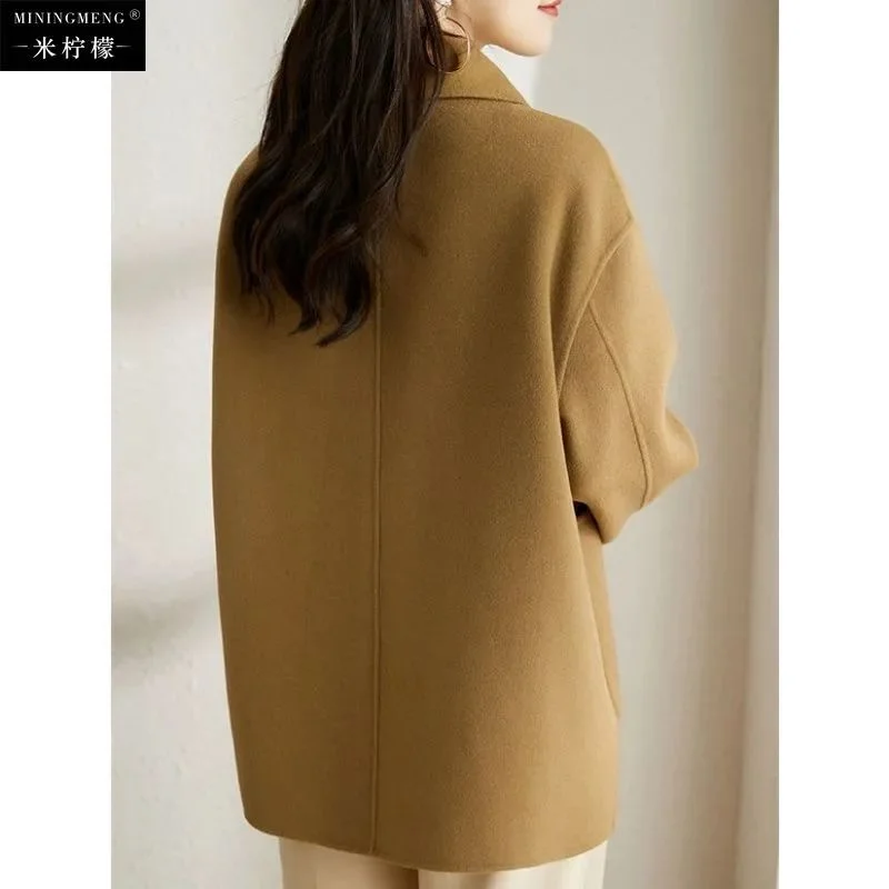 Fashion New Single-breasted Coat New Handmade Jacket Women's Clothing