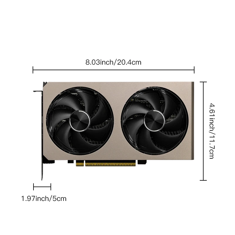 بطاقة رسومات الألعاب MSI RTX5060Ti 16G INSPIRE 2X OC 5060ti rtx 5060 ti 256-bit GDDR7 بطاقة فيديو لسطح المكتب placa de