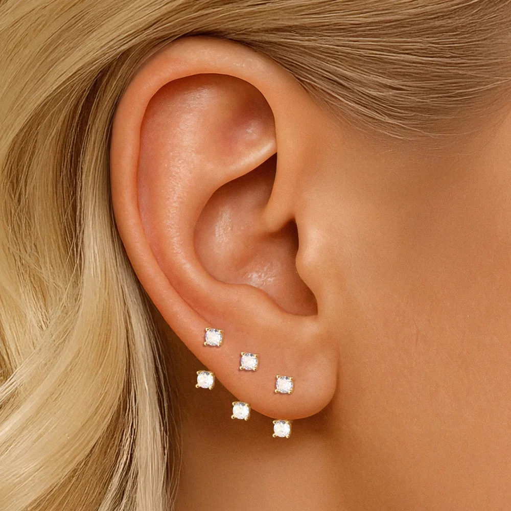 AIDE 925 Sterling Silber Pferdeaugen-Kronen U-förmige Ohrringe für Frauen Knorpelpiercing Ohrknochenring Nasenring Schmuck Geschenke – Detail 23