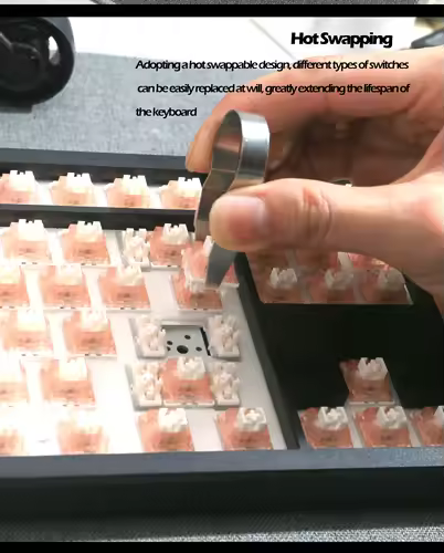 GMK108 Gaming Mechanical Keyboard Kit  RGB Backlight Hot Swap Backlit Gasket Structure support VIA/QMK - Image 6