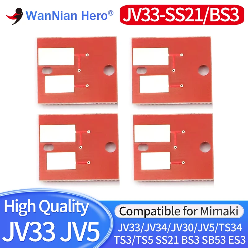 

4 цвета JV33 SS21 чип SS2 ES3 SB51 SB52 SB53 PIG BS2 BS3 HS чипы чернильный картридж для Mimaki JV34 JV30 JV5 TS34 TS3 постоянный чип