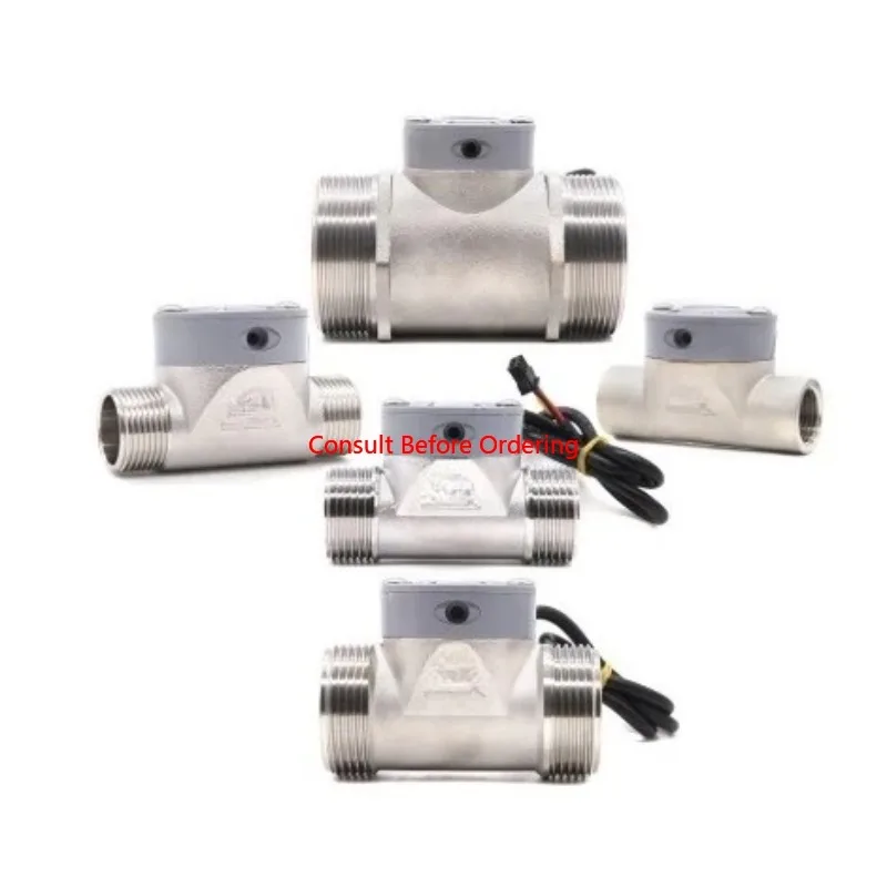 วาล์วสแตนเลส DN25 เกลียวภายนอกคู่ สำหรับท่อระบายน้ำ วัดการไหล ทนทานต่อการสึกหรอ ขนาด 1/2 นิ้ว