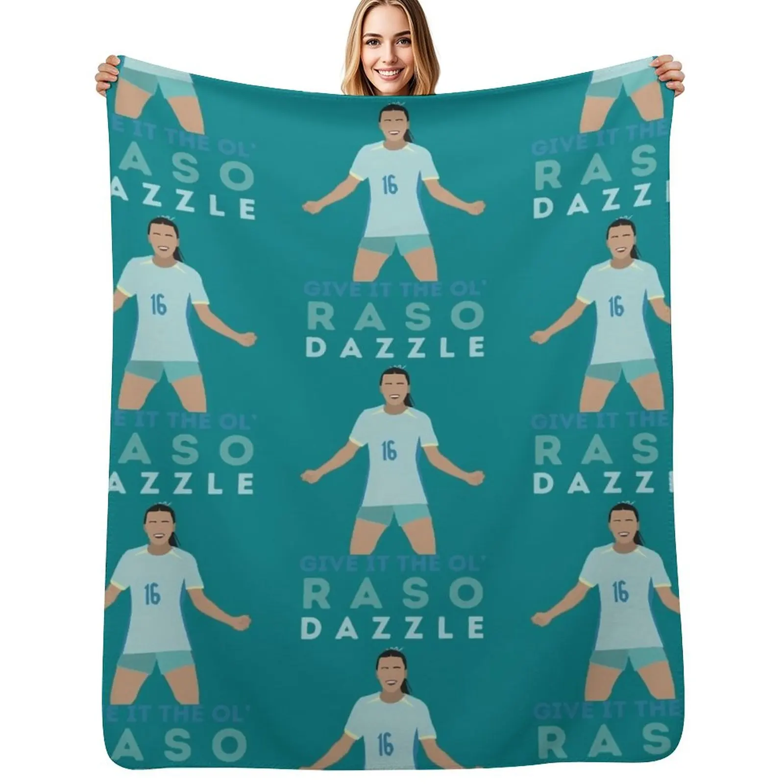 Hayley Raso Matildas Soccer Football - Manta transpirable para verano, para dormir