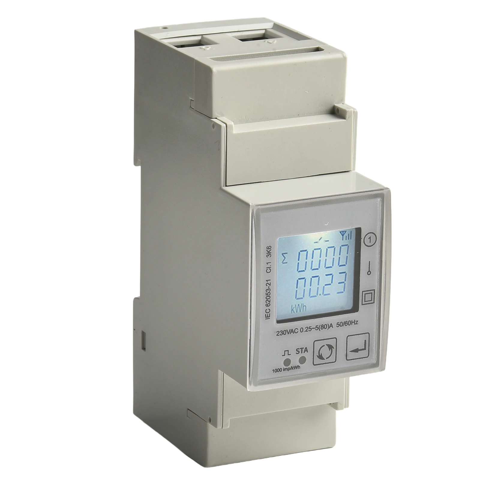 1pcs Single-Phase Smart Wireless Rail Meter For Tuya Bidirectional Measurement AC230V Monitors Electricity Meter 80A