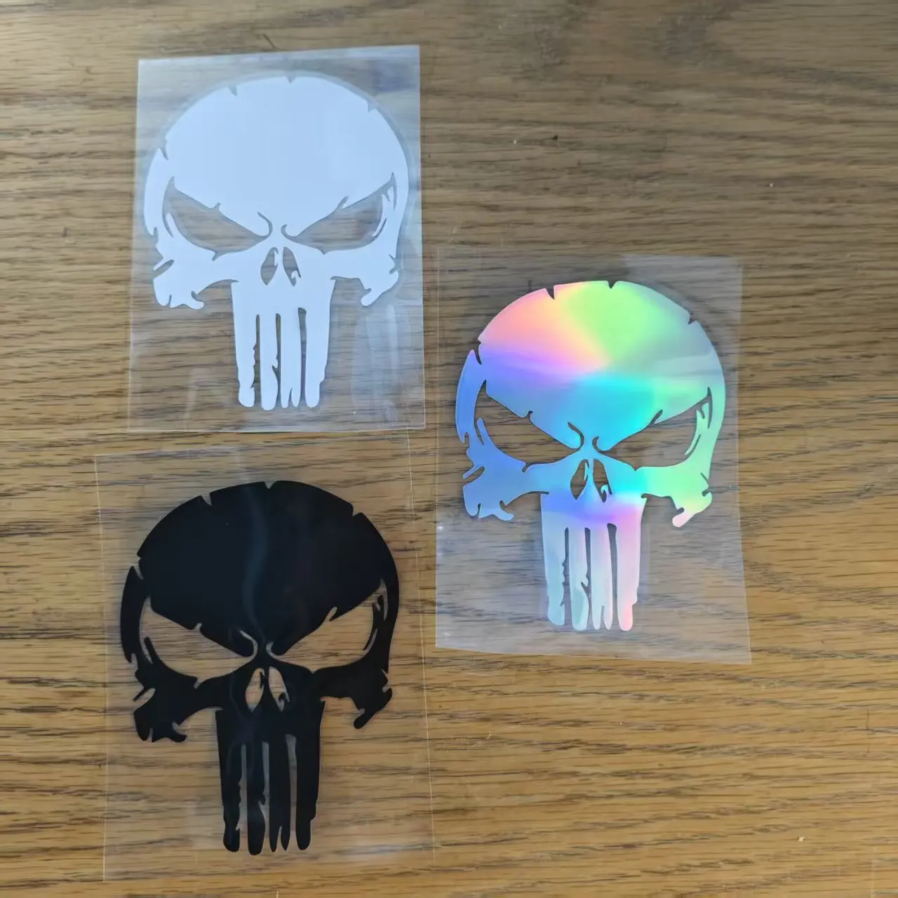 Adesivos de Cabeça de Caveira para Motocicleta, Decalques de Vinil Impermeáveis para Motocross, Decoração para Tanque de Combustível e Capacetes de Motocicleta