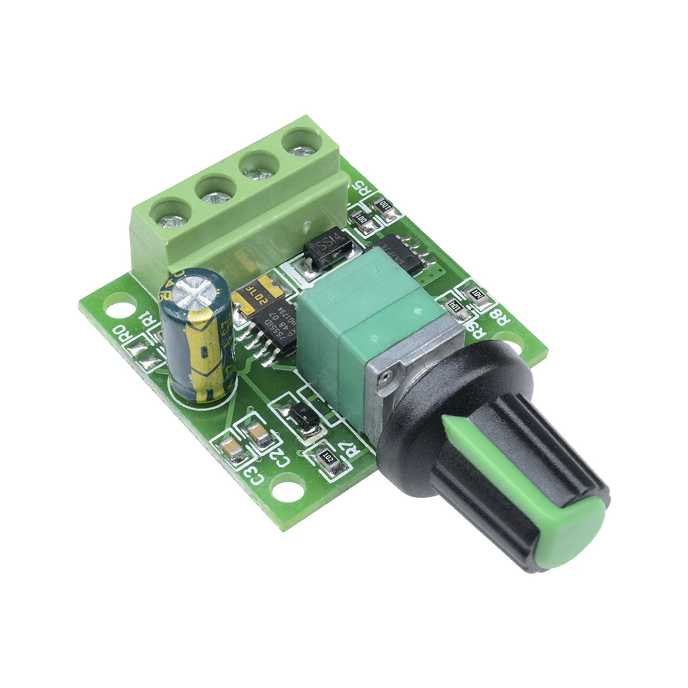 DC 1.8V-15V 2A 30W PWM Motor Speed Controller Regulator Low Voltage Fan Speed Control Switch PWM Adjustable Drive 5V 12V