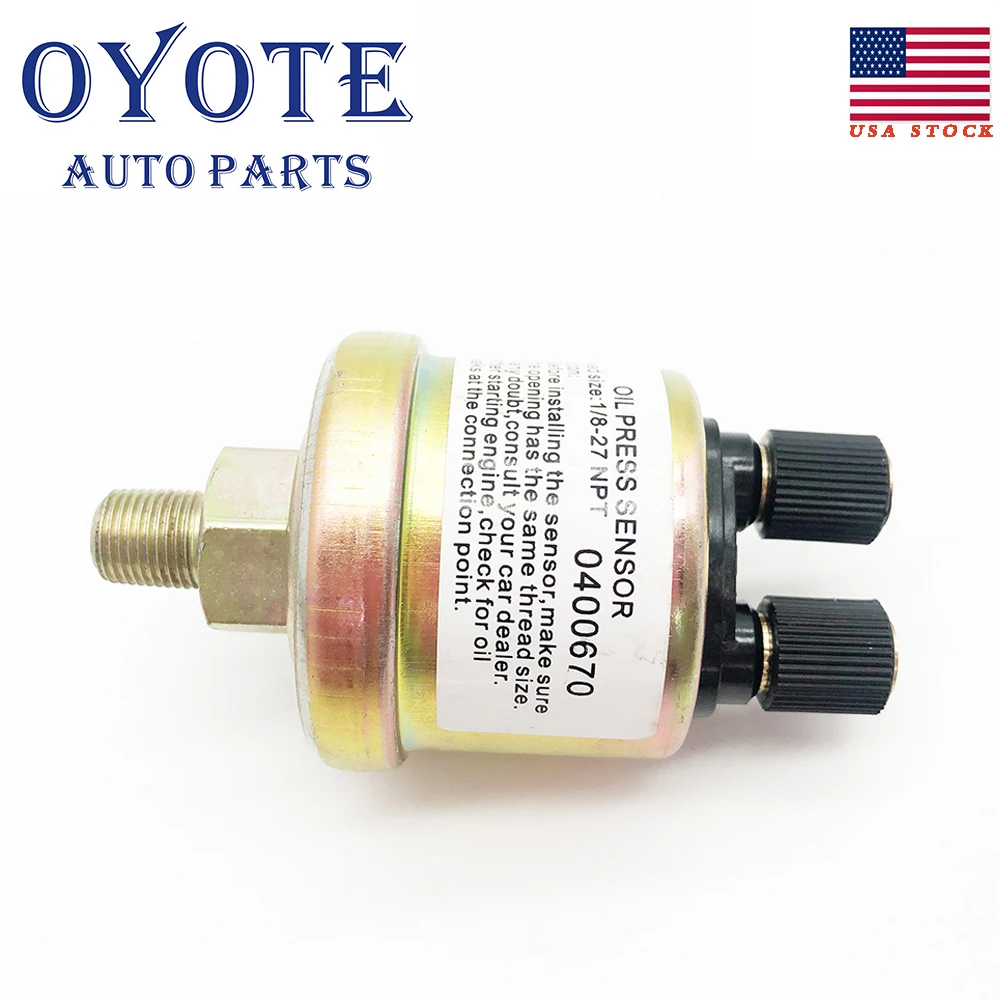 OYOTE 1/8 NPT 0-10bar Mechanical Oil pressure Sensor Replacement for Defi Link and Apexi oil pressure Racing Car Auto gauge