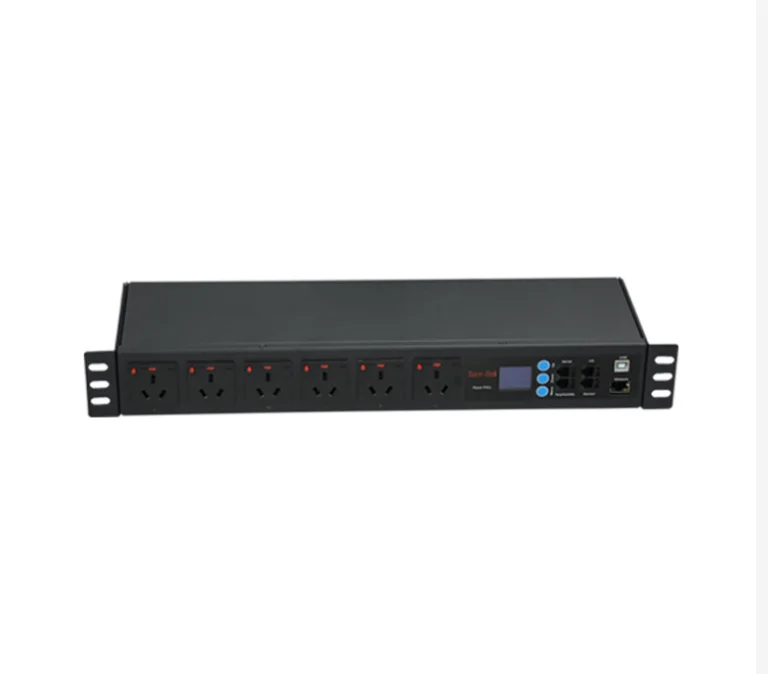 8 Ways Power Distribution Unit Master-slave Remote Control Intelligent PDU smart network pdu monitored pdu intelligent ip meter