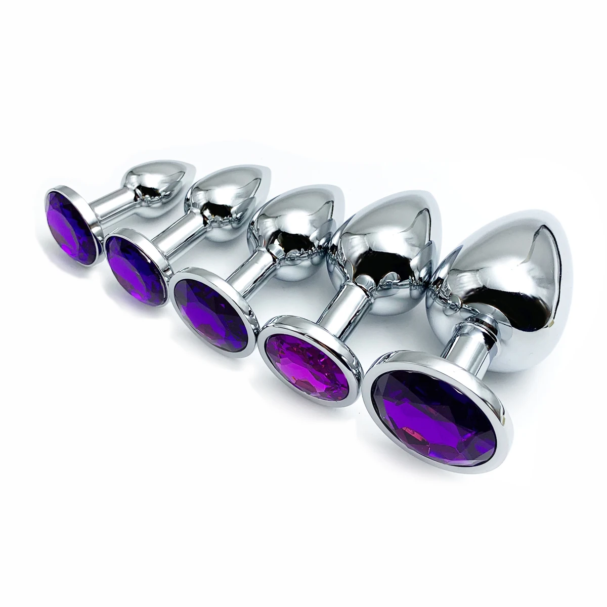 Metal Anal Plug Jewelry Base - 5 Sizes for Intimate Exploration
