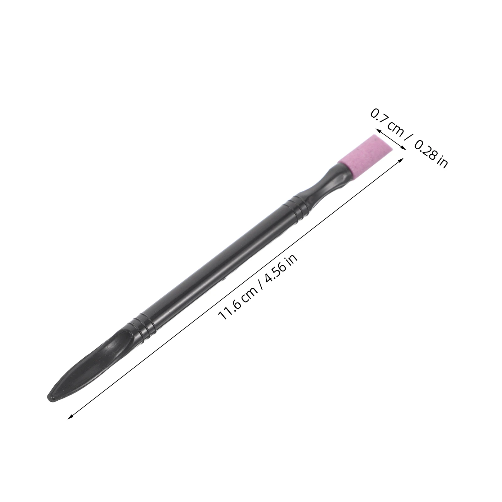 Stylo de meulage des ongles, outil de ponçage de manucure à double tête pour l'élimination des peaux mortes, soins des cuticules, ongles lisses et brillants, Portable, 5 pièces