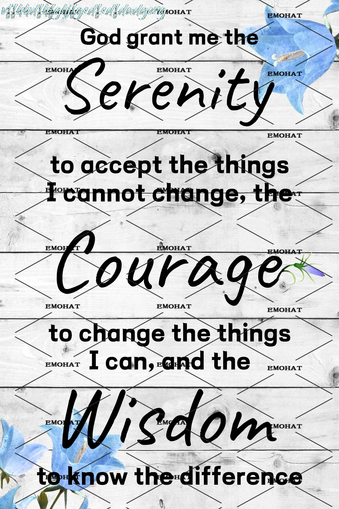 EMOHAT Metal Sign Decor Tin Sign Wall Art Serenity Prayer Sign Inspiraional Quotes Metal Poster Home Bedroom Living Room Po sign