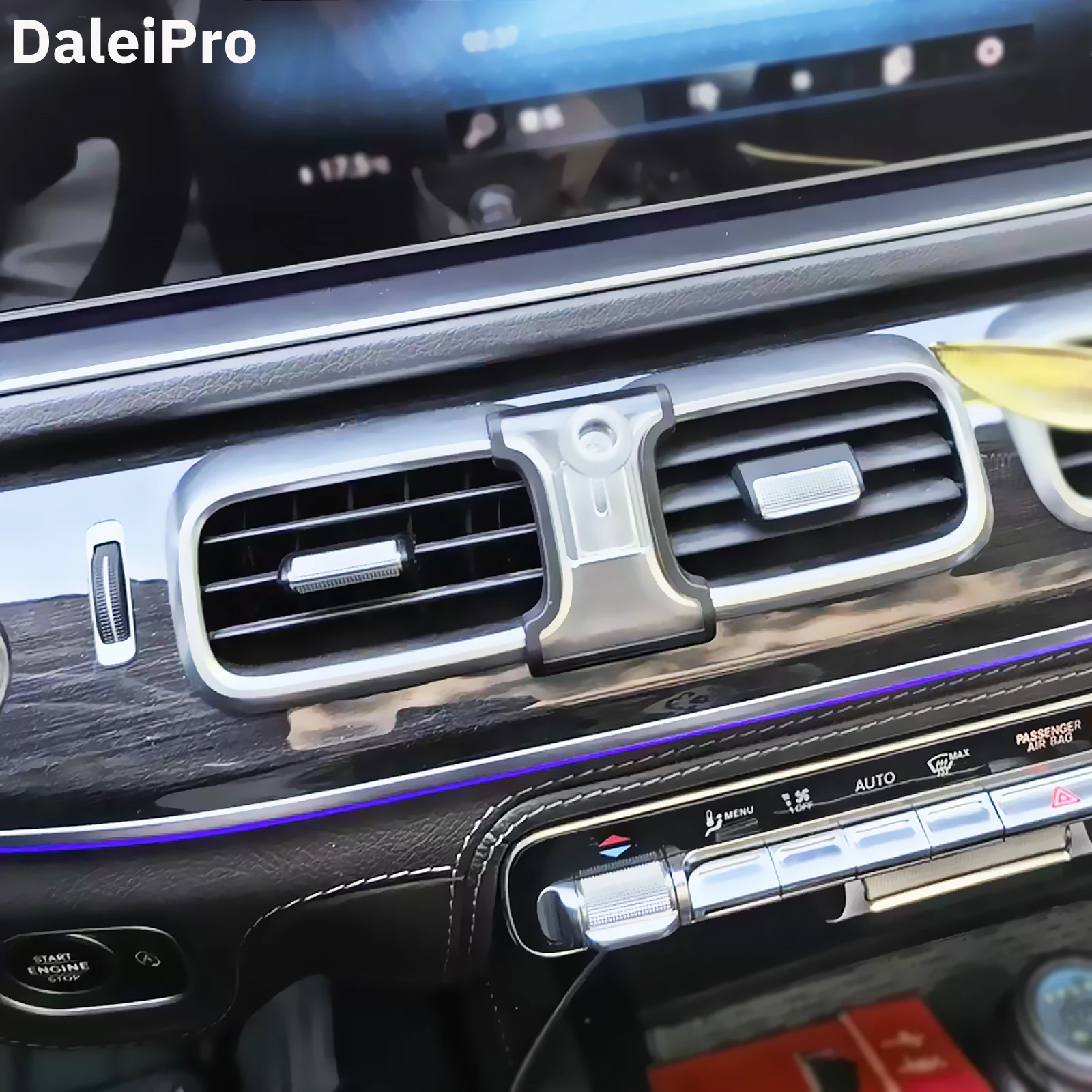 Für Mercedes Benz GLE W167 GLS 2020 2021 2022 2023 2024 Spezielle Telefon Halter Basis Drahtlose Lade Halter MagSafe auto Ladegerät – Detail 1