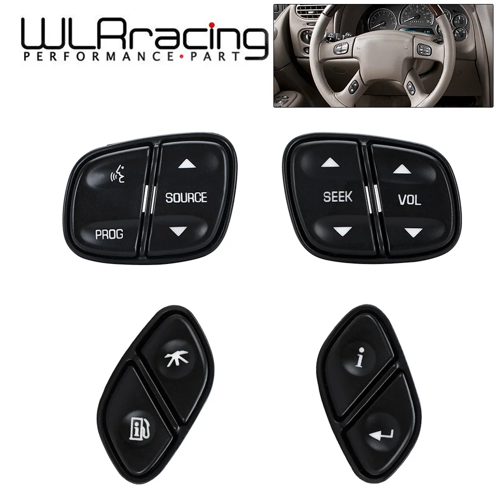 For Chevy Silverado Steering Wheel Regulator Buttons for GMC Yukon Hummer H2 Avalanche seek Volume Radio Volume Control Switch