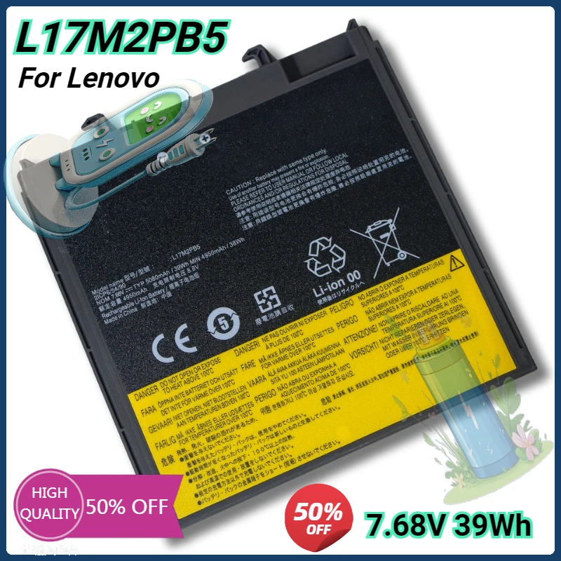 

New L17M2PB5 L17L2PB5 DVD Ultrabay Battery for Lenovo V330-14IKB V330-14ISK V330-15IKB V330-14ARR Laptop Battery 7.68V 39Wh