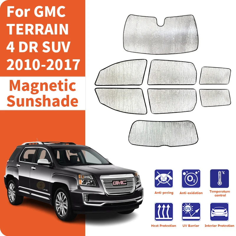 Custom Car Window Sunshade Anti-UV Car Sun Window Visors Sunshade Covers Accessories For GMC TERRAIN 4 DR SUV 2010-2017