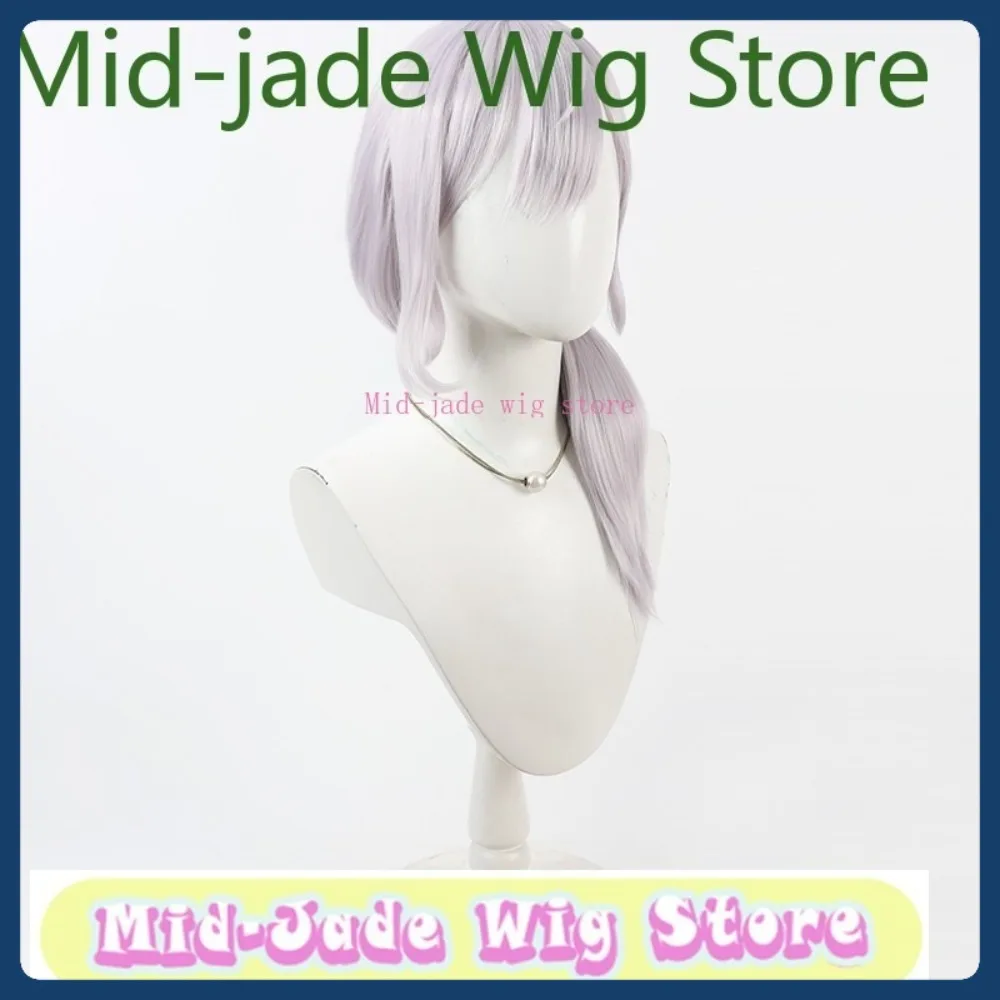 Mid-jade peruca loja vtuber shirogane noel cosplay peruca halloween anime jogo rpg cabelo sintético roupas adereços