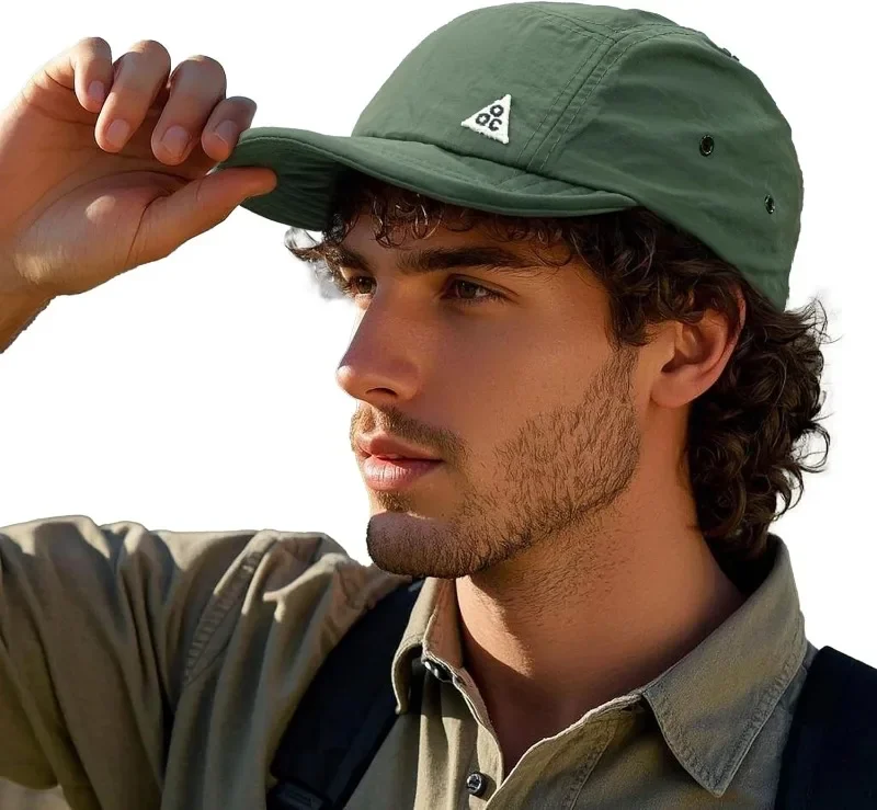 Sommer Trucker Cap 5-Panel-Baseballkappen Männer Frauen Kurze Krempe Papa Hüte Flat Bill Casual Running Cap Sonnenhut Paar Kadettenkappe – Detail 27