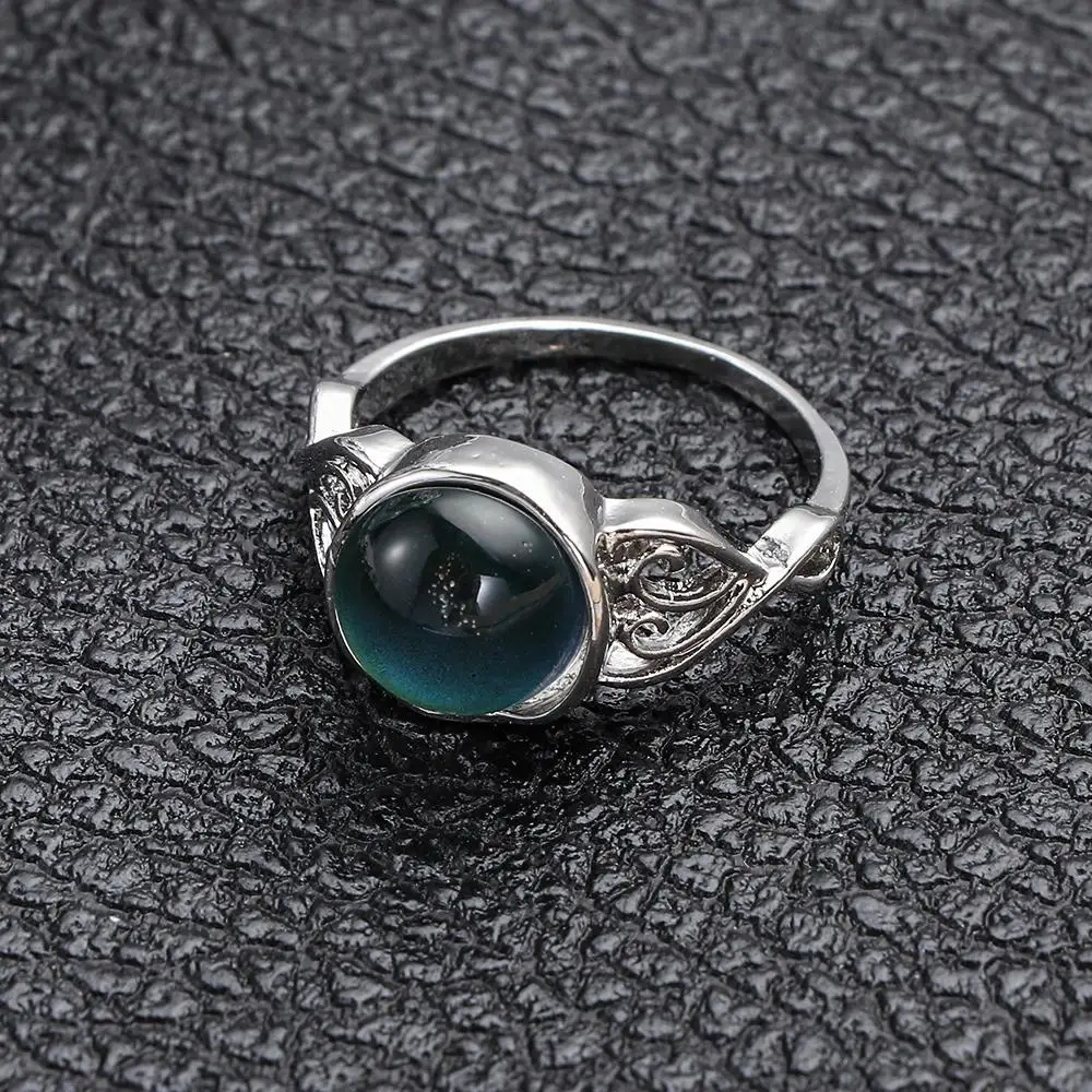 Size 5-10 Jewelry Gift For Women Girl Mood Ring Luminous Color Change Rings Temperature Control