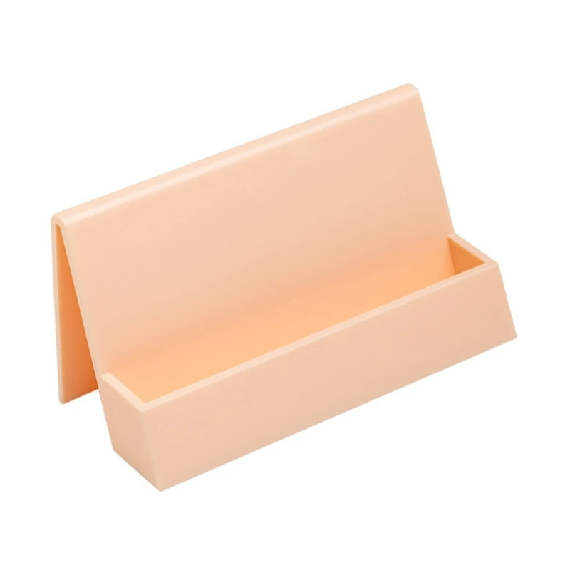 3Pcs 플라스틱 명함 홀더 플라스틱 명함 스탠드 이름 카드 주최자 홀더 스탠드 사무실 수조