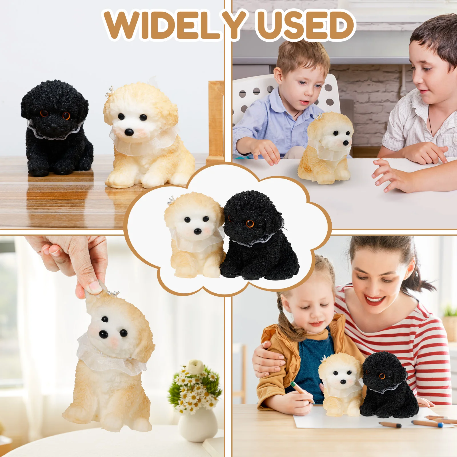 Kawaii Hond Knijpspeelgoed Kinderen Volwassenen Tieners Stress Relief Squeeze Fidget Speelgoed Cartoon Hond Dierlijke Ornamenten voor Thuiskantoor Tafel