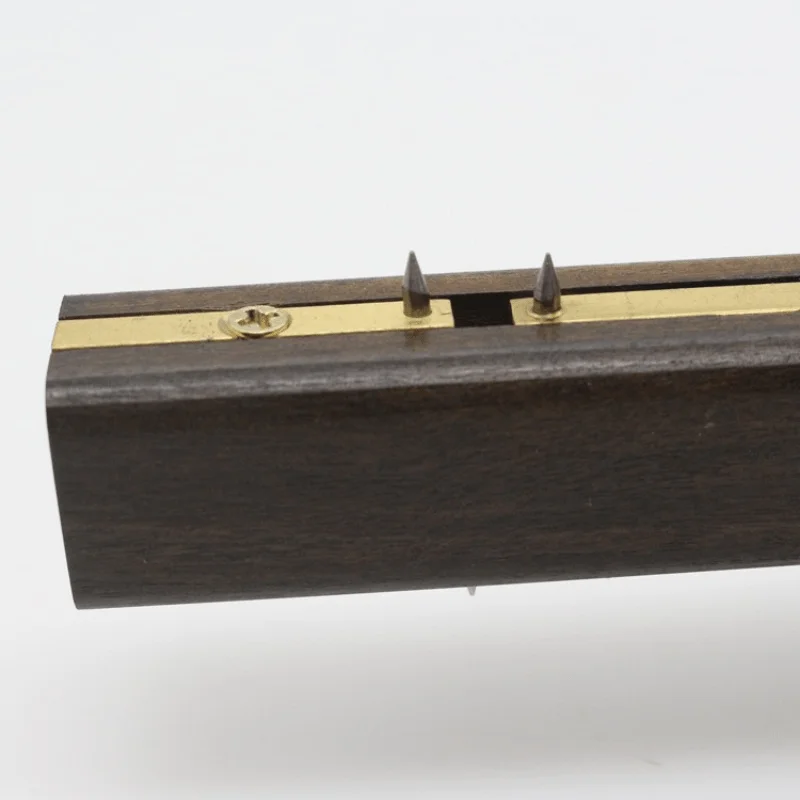 Herramienta de carpintería de carpintero resistente al desgaste de ébano británico de lujo de Indonesia + cobre puro, raspador de marca de calibre de corte de tornillo de 8 pulgadas