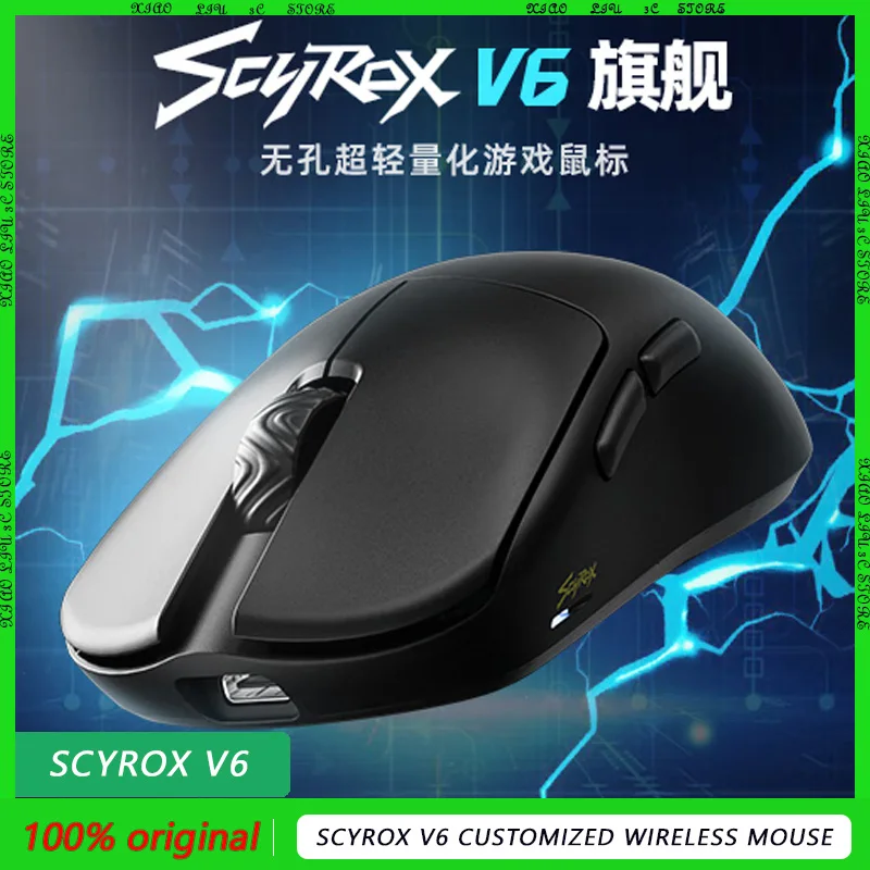 NEUE Scyrox V6 Maßgeschneiderte Drahtlose Maus Leichte Gaming Maus PAW3950 Ergonomische Mäuse Büro