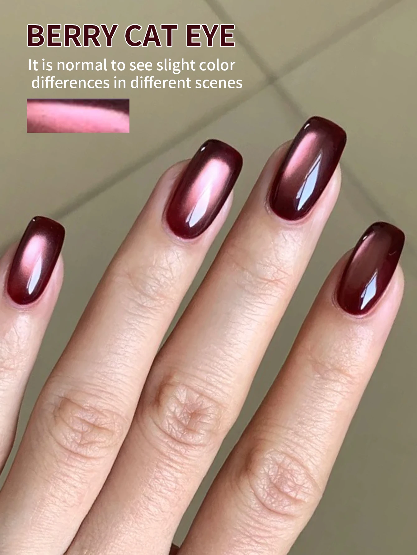 15 ml Berry Cat Eye Gel-Nagellack, UV-LED-Härtung, langwirksames, schnell trocknendes Nail-Art-Gel – ideales Geschenk für Frauen für den Frühling