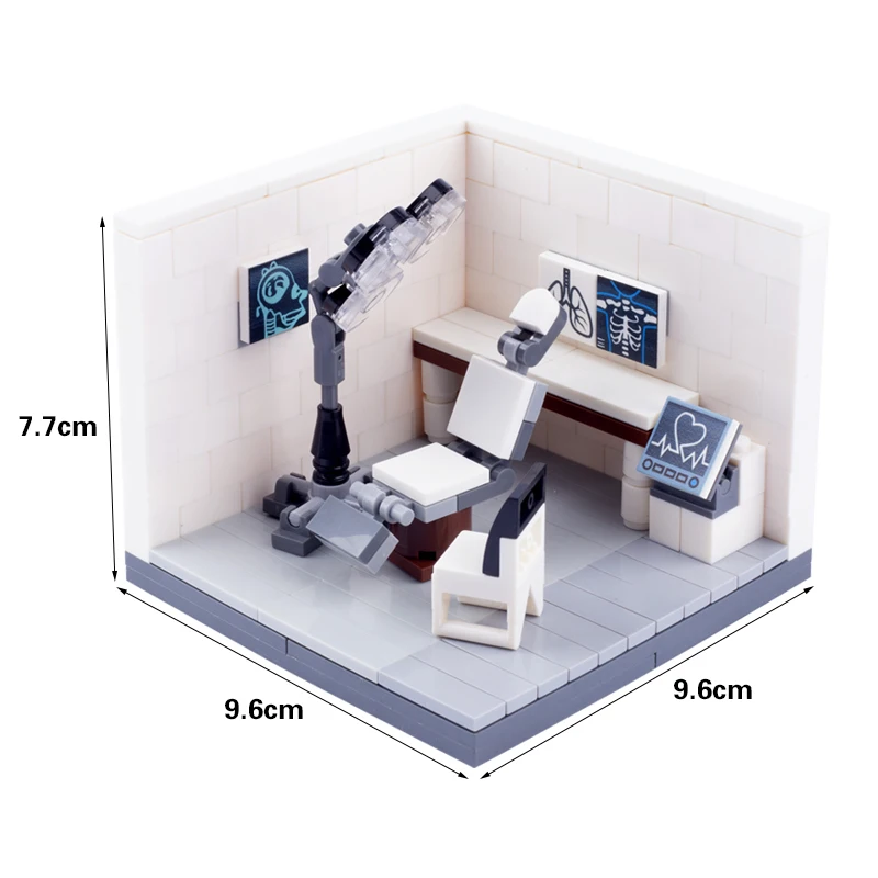 MOC City Wedding Church Hospital Figures Scene Building Blocks Office Painting Bedroom Bathroom Accessory Bricks Kids Toys Gifts