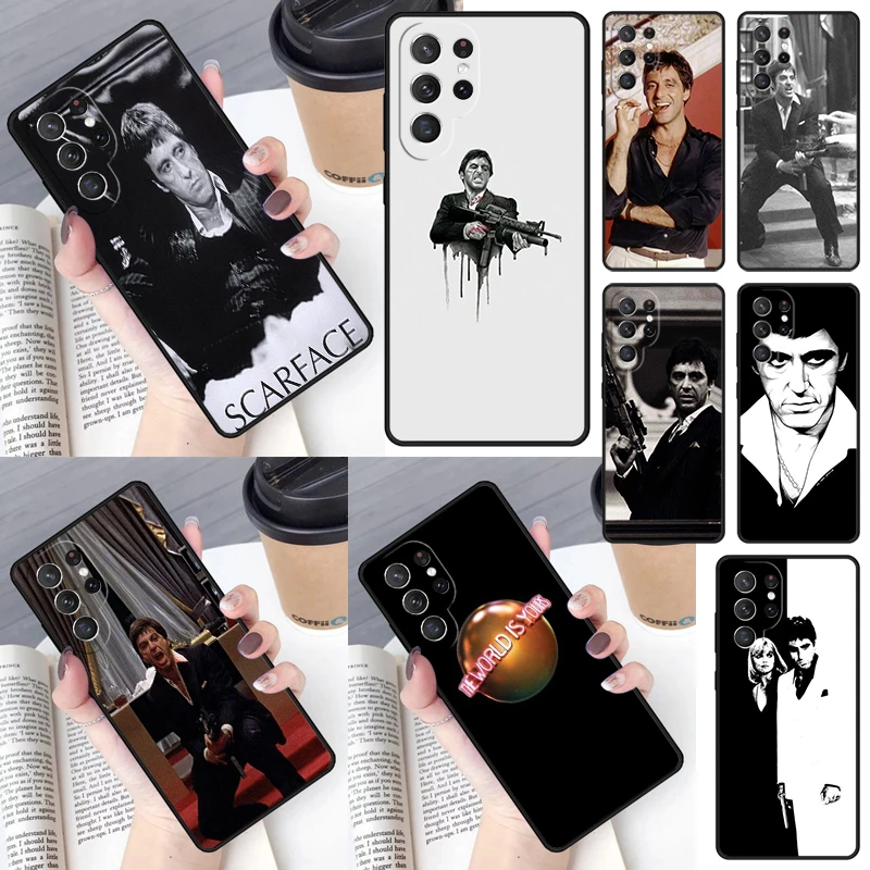 Tony Montana Scarfaces Al Pacino Phone Case for Samsung Galaxy S26 Ultra S25 S24 S23 S22 S21 S20 Note10 Plus FE Cover