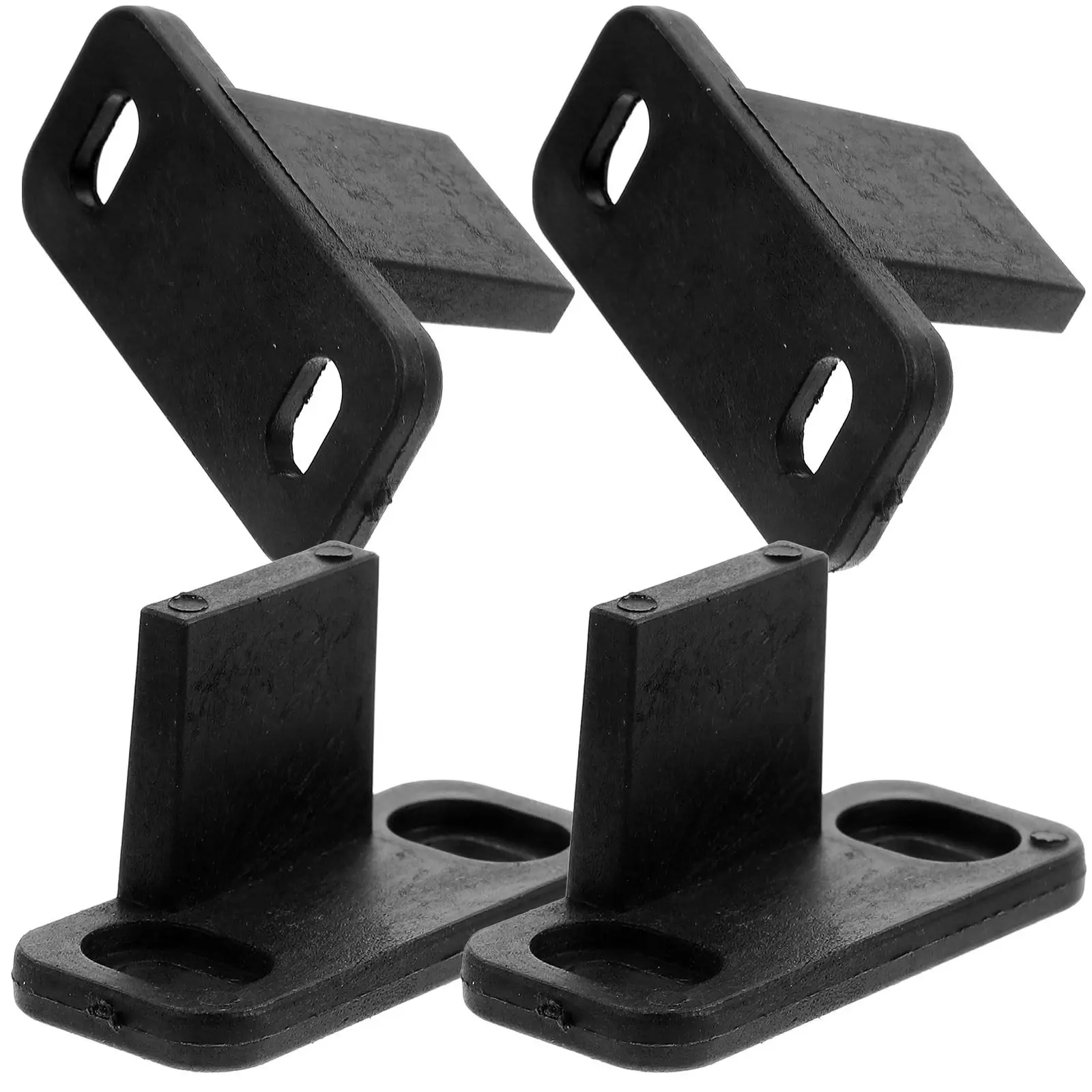 4Pcs Sliding Closet Door Floor Guide Barn Door Floor Track for Wardrobe Pocket Bypass Cabinets Shaking Prevention Sliding