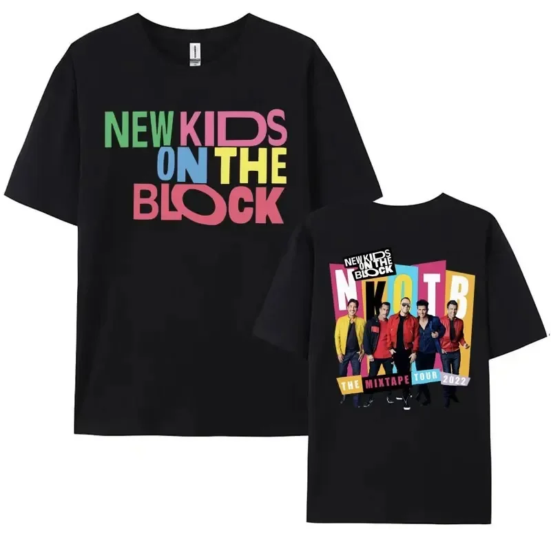 NKOTB Magic Summer Tour T Shirt New Kids on The Block T Shirts Mężczyźni Kobiety Moda Retro Hip Hop Oversized T-shirt Streetwear