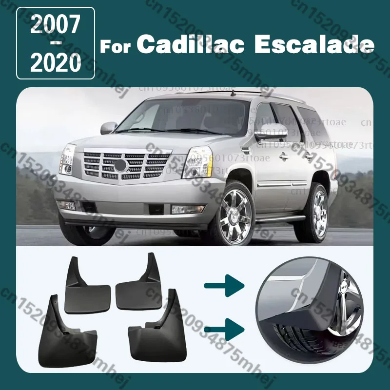For Cadillac Escalade 2007 - 2020 GMT900 Car Mud Flaps Fender Mudguards Mudflaps Splash Guards Accessories 2008 2009 2010 2011