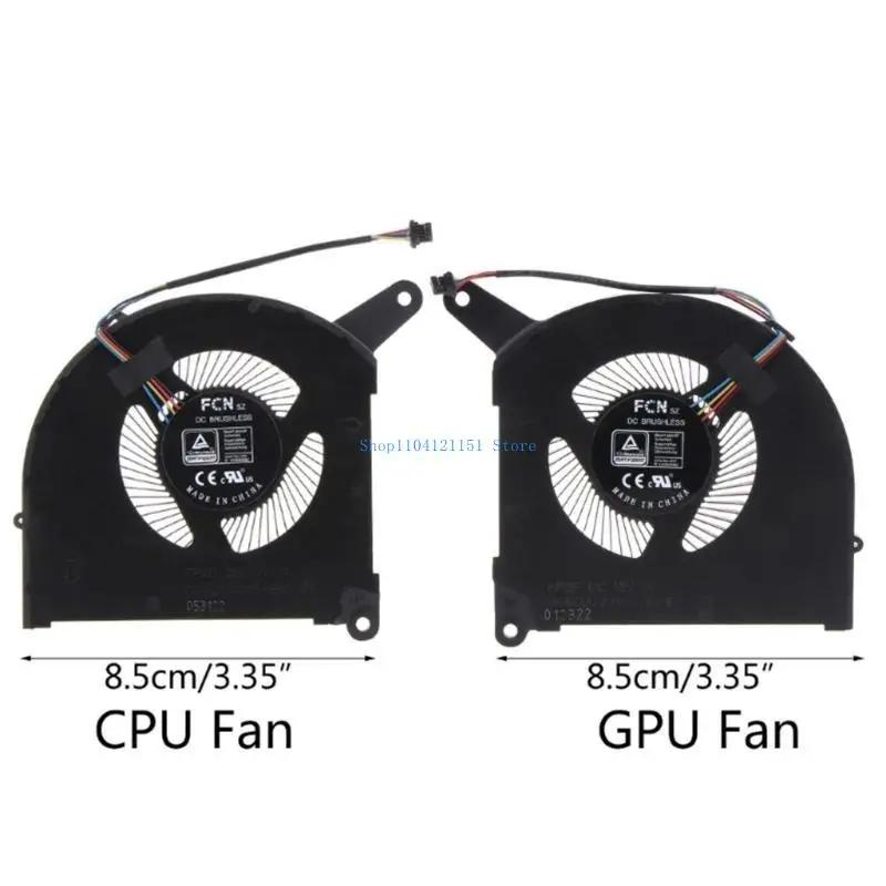 A2BD CPU GPU التبريد مروحة المحمول مبرد ل gigabyte 16 17 ye5 12v 1a الرادياتير
