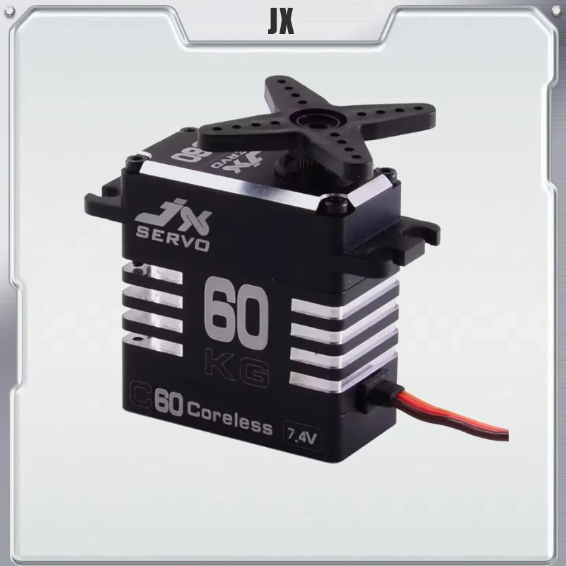 JX B60 C60 풀 메탈 브러시리스 모터 서보 RC 8.4V 60KG 고토크 디지털 서보 RC 자동차 모델 항공기 로봇 팔 크롤러용