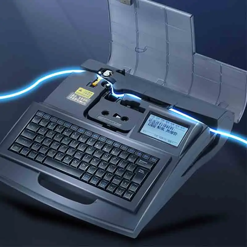 Line Numbering Machine LK-360 Heat Shrinkable Line Number Printer Line Tube Printer 320P USB Disk Printing Line Number Machine