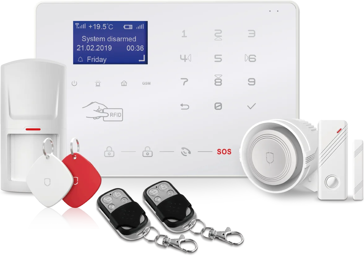 most popular wireless home burglar anti-theft intruder alarm systems WIFI GSM 4g  APP push smart security Alarm System