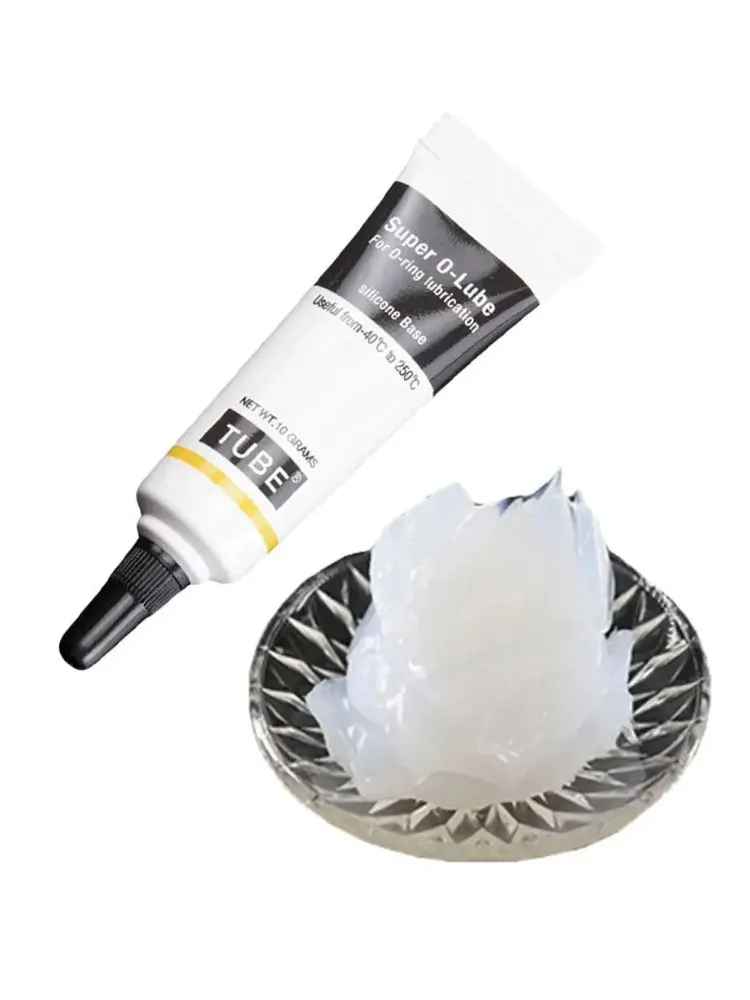 Graisse de Silicone de qualité alimentaire, lubrifiant étanche à joint torique pour Machine à café, équipement de salle de bains, résistant aux hautes et aux basses températures
