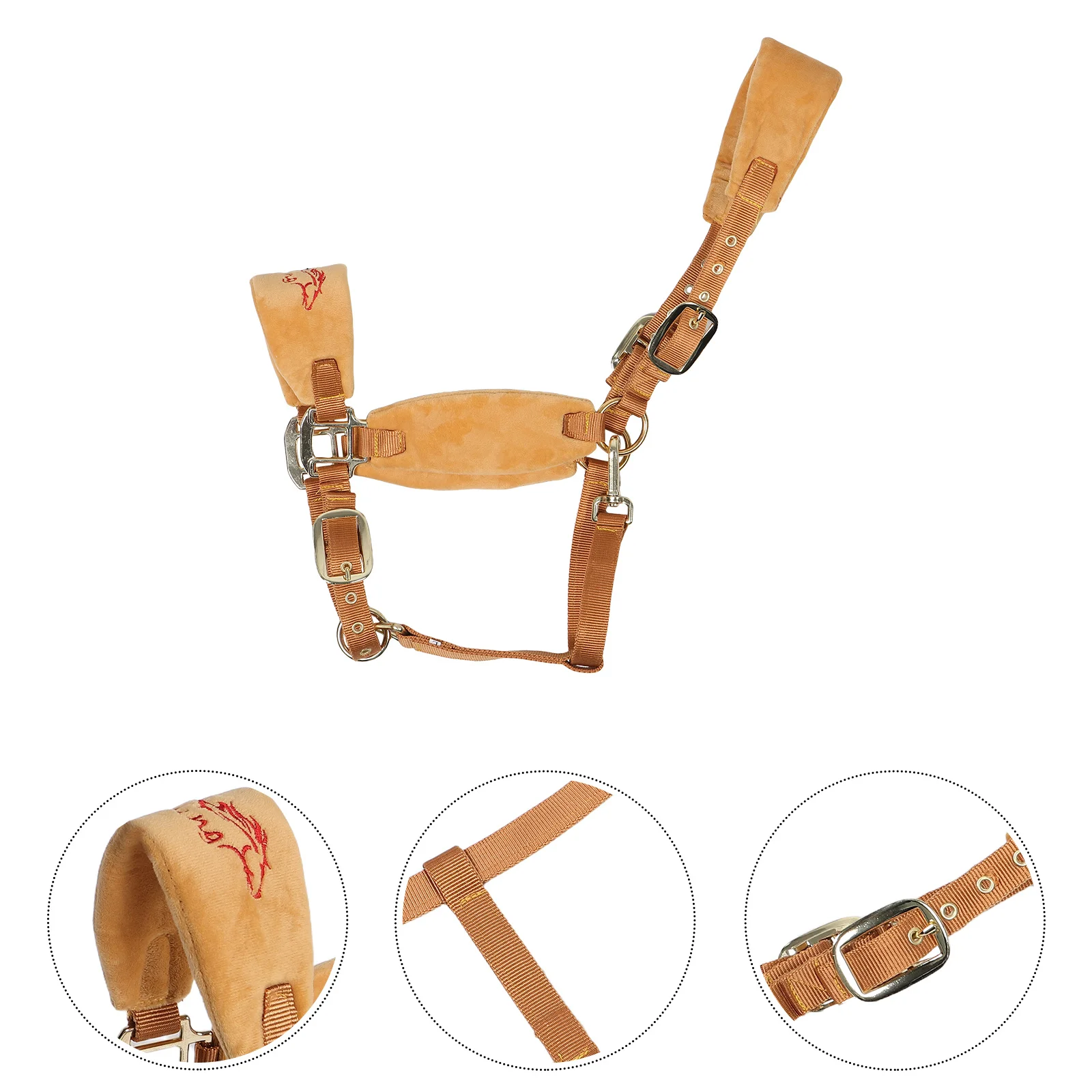 قابل للتعديل حبل مضفر الحصان الرسن حواف مبطنة الراحة تناسب تدريب الفروسية ركوب طوق إمدادات الحصان #1