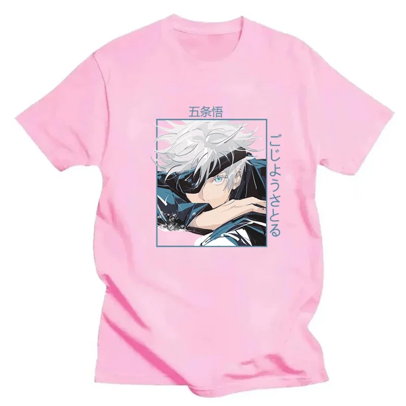 Jujutsu Kaisen Anime Gojo Satoru Print T-Shirt Women Casual Brand Top Summer Short Sleeves Summer T Shirt Sport Jogging Top