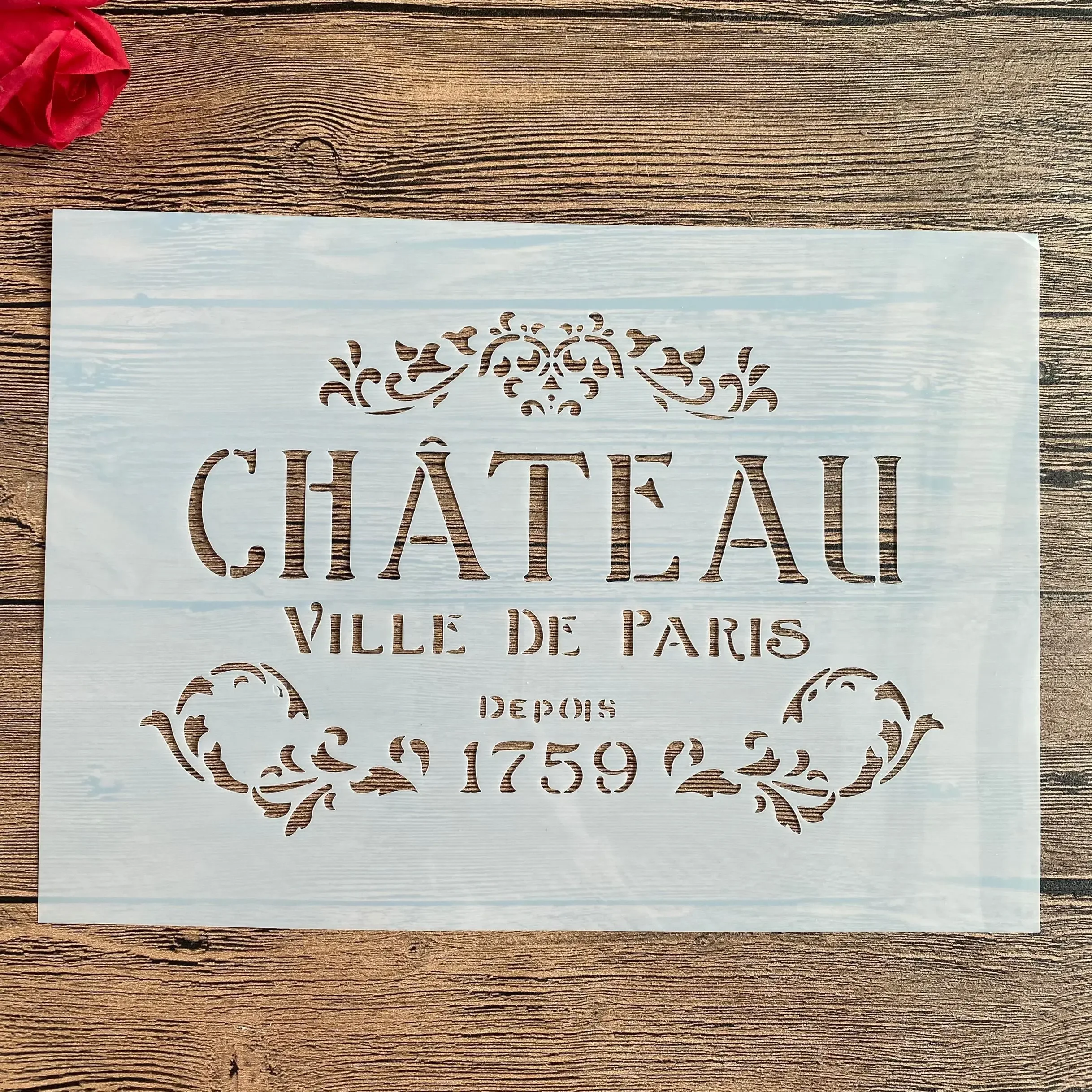 A4 Letter DIY Stencils for Wall Painting
