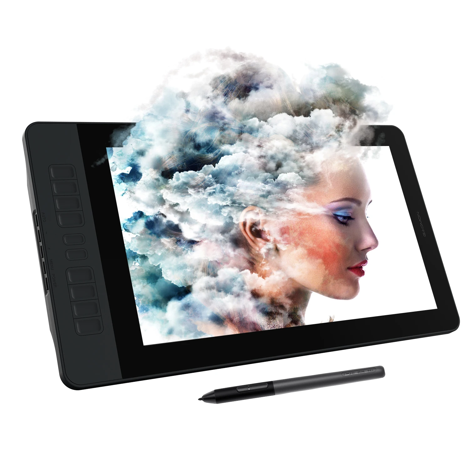 2025 New PD1561 15.6 Inch IPS HD Graphics Tablet Monitor for Drawing/Writing, 72% NTSC Gamut Electron Art Pen Tablet with Screen