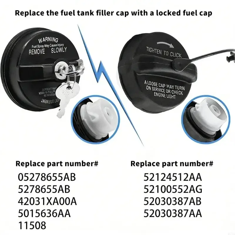 Upgraded Engine Oil Reservoir Cover ABS 52030377AB 5278632AG Oil Filter Cover For Select Car Models D7YA