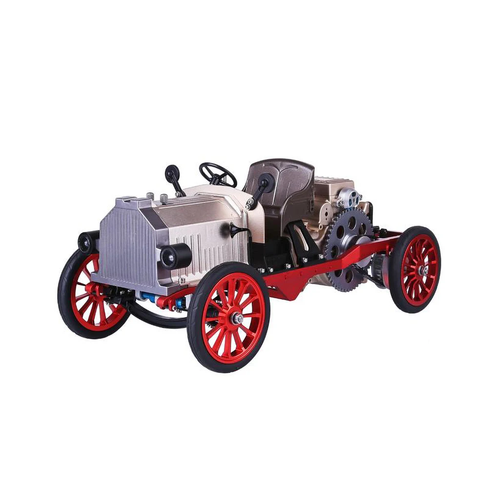 Teching rc carro clássico montagem elétrica modelo kit desktop ornamentos decorativos adultos crianças brinquedos presente