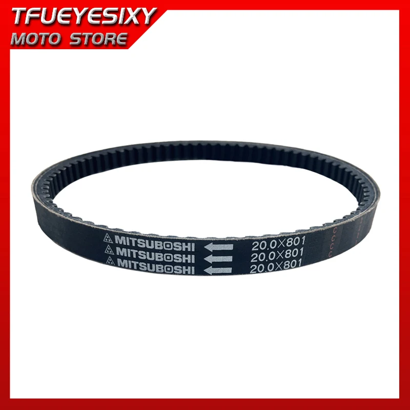 TFUEYESIXY 20.0*801 For KYMCO CK150(4 valves) CK 150 150cc Motorcycle Engine Parts Drive Belt V Belt 801 20