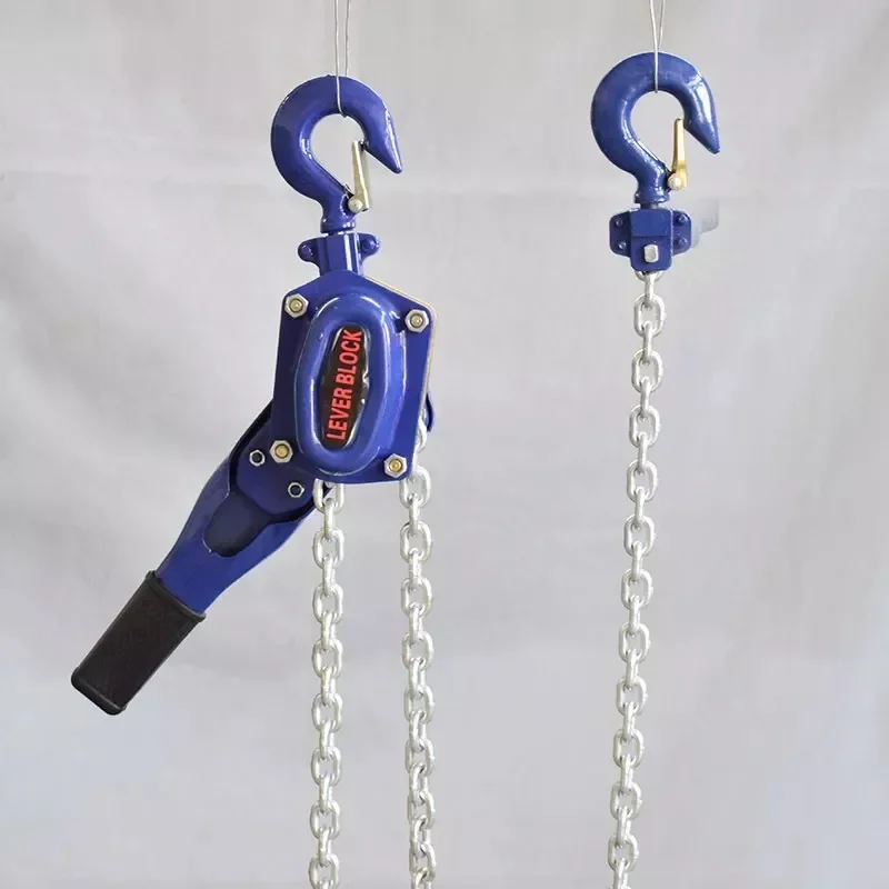 0.75-1TM Pulling Wrench Hoist Manual Lifting Chain Hoist Hand Chain Hook Portable Lever Block inverted Chain Hoist Tightener